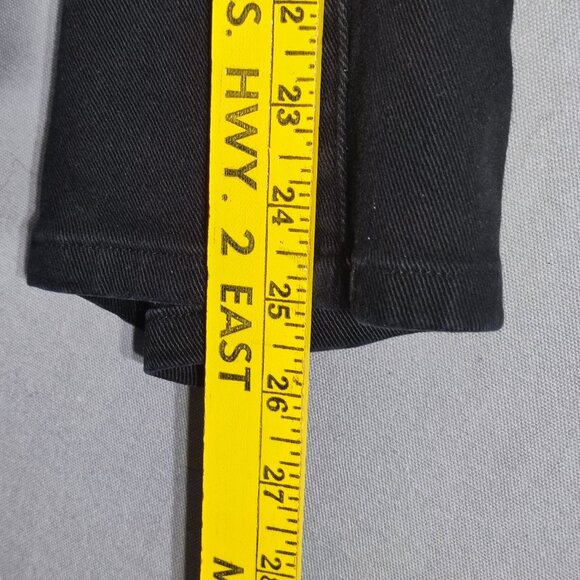 Salvage Premium jeans women's size 25/26 black colour straight ankle crop denim - Picture 14 of 16